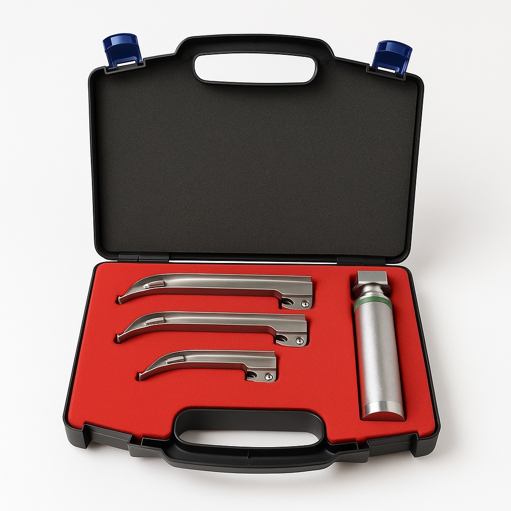 Rigid Straight Fiber Optic Miller Laryngoscope