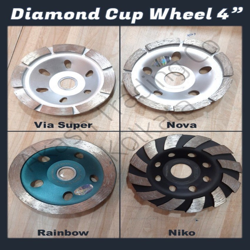 Segmented Round Diamond Cup Wheel 3""&4""