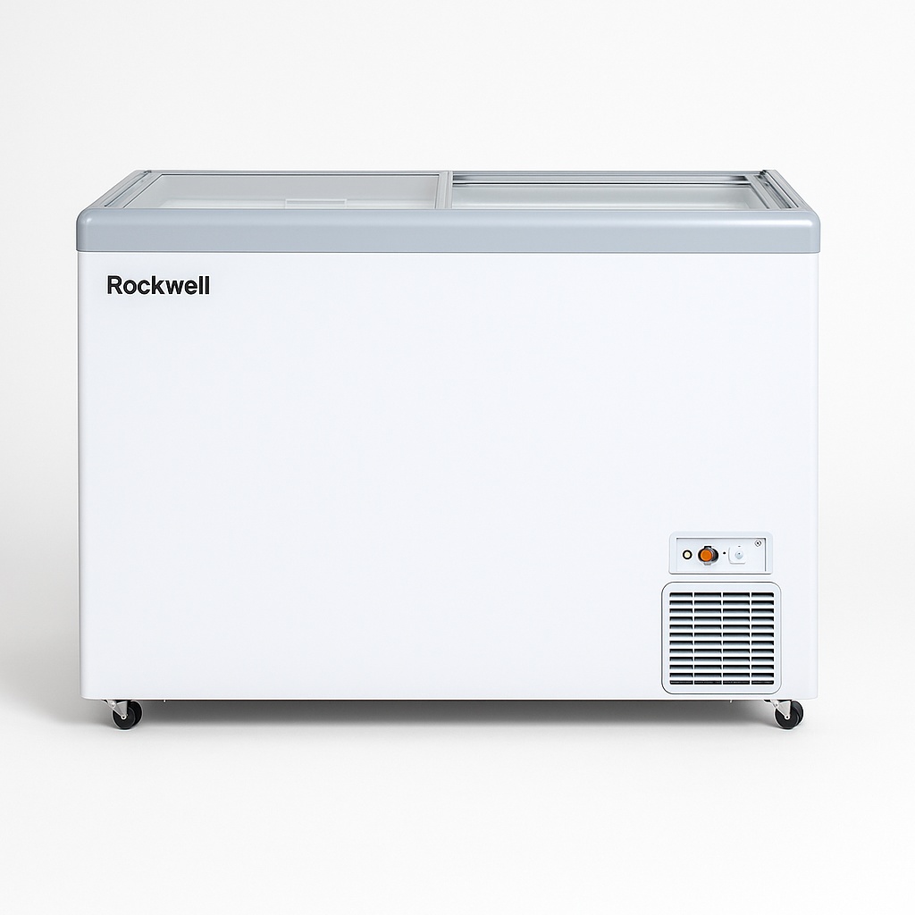 Rockwell 315Ltr, Glass Top Deep Freezer, Capacity: 305L