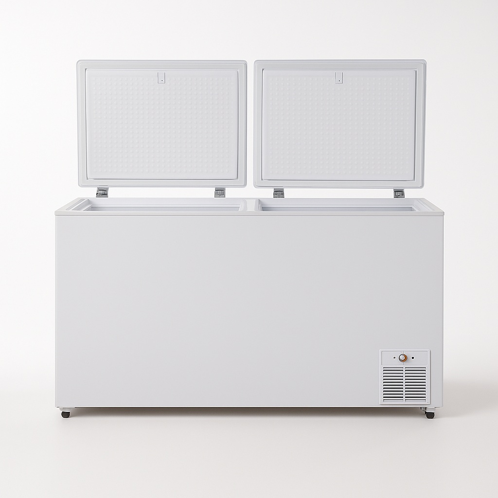 Rockwell 465Ltr, Double Door Eutectic Hard Top Deep Freezer