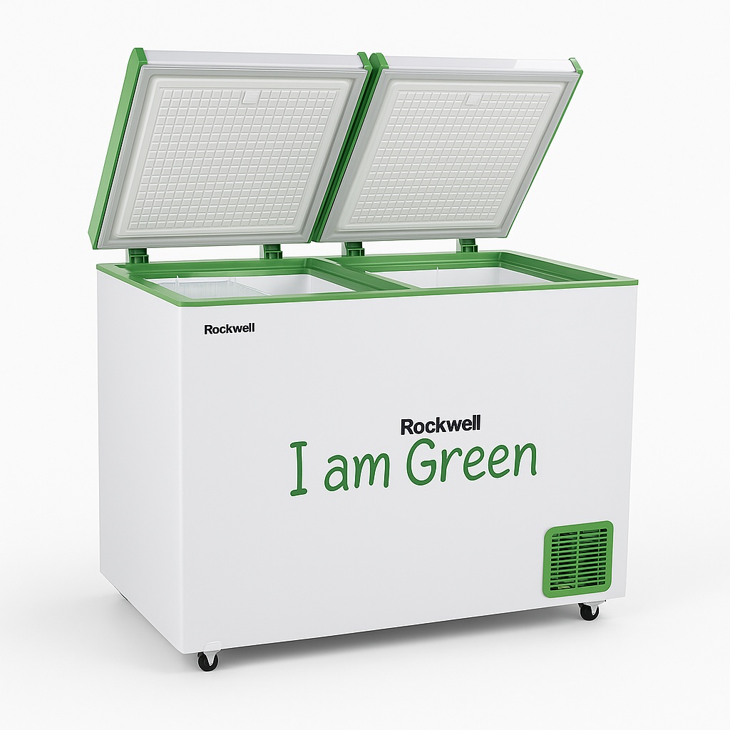 Rockwell Convertible Green Freezer, Capacity: 370L