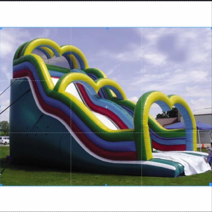 Outdoor Inflatable Roller Wave Slide