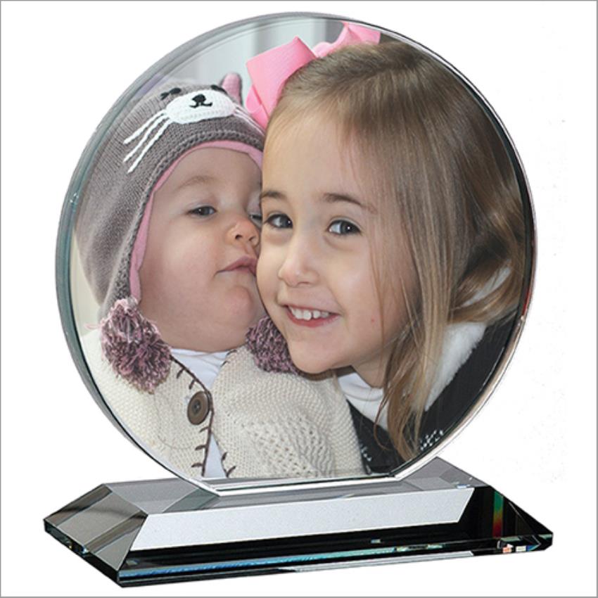 Round Crystal Photo Frame