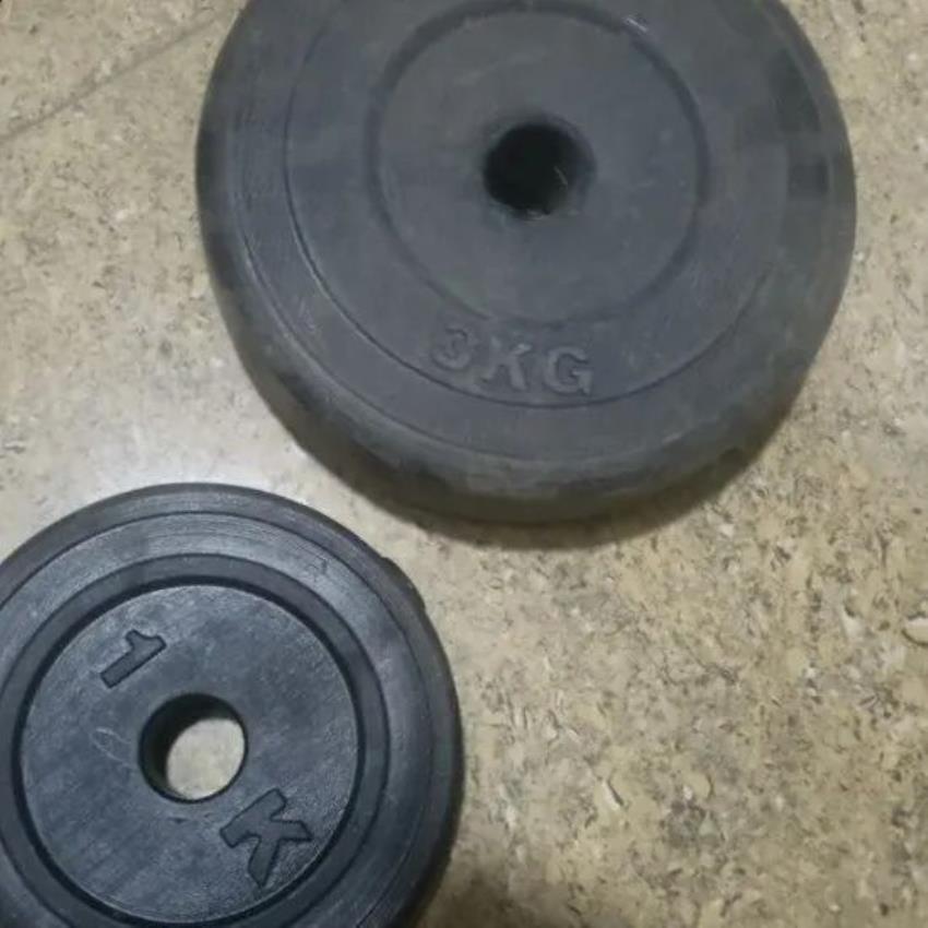 Round PVC Gym Weight Disc, Household