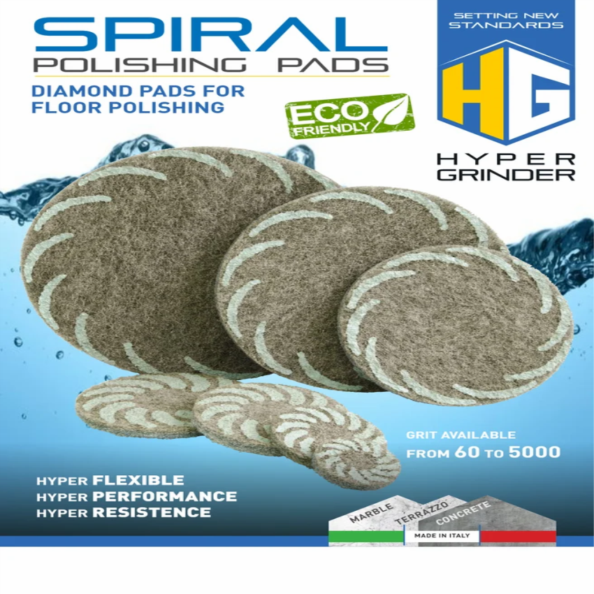 Round Spiral Polishing Pads for Marble