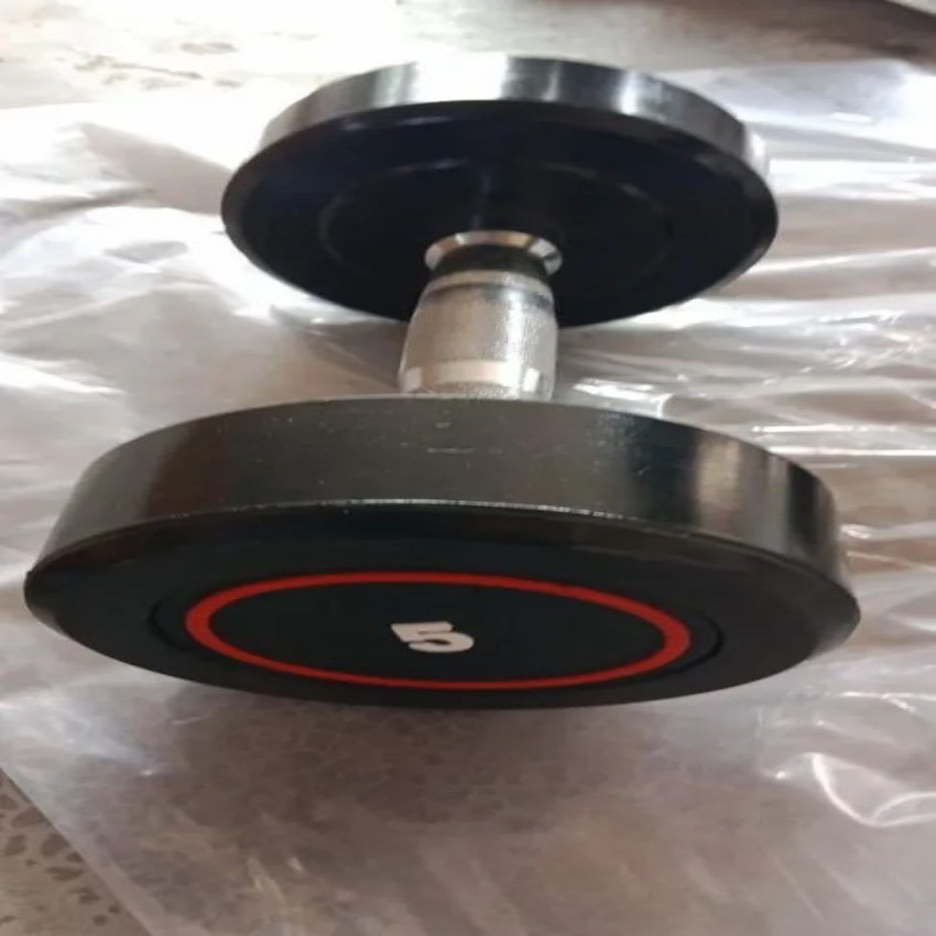 Rubber Fixed Round Dumbbell Set, 10kg