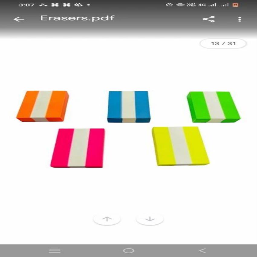 Standard Rubber Pencil Eraser