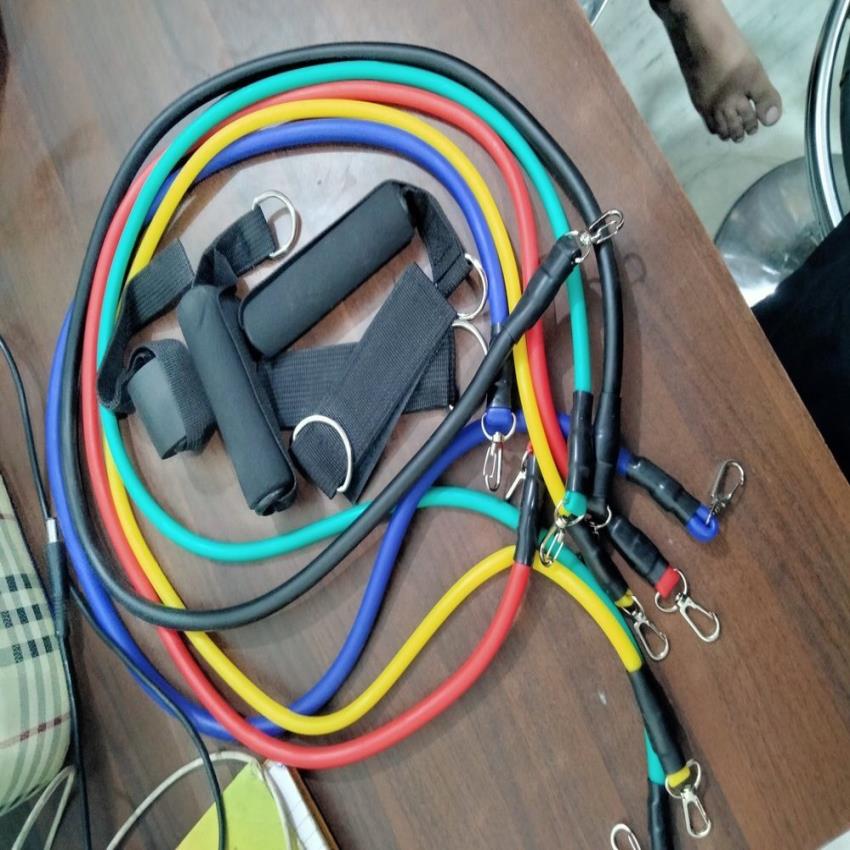 Rubber Resistance Exercise Bands Set, Household Use