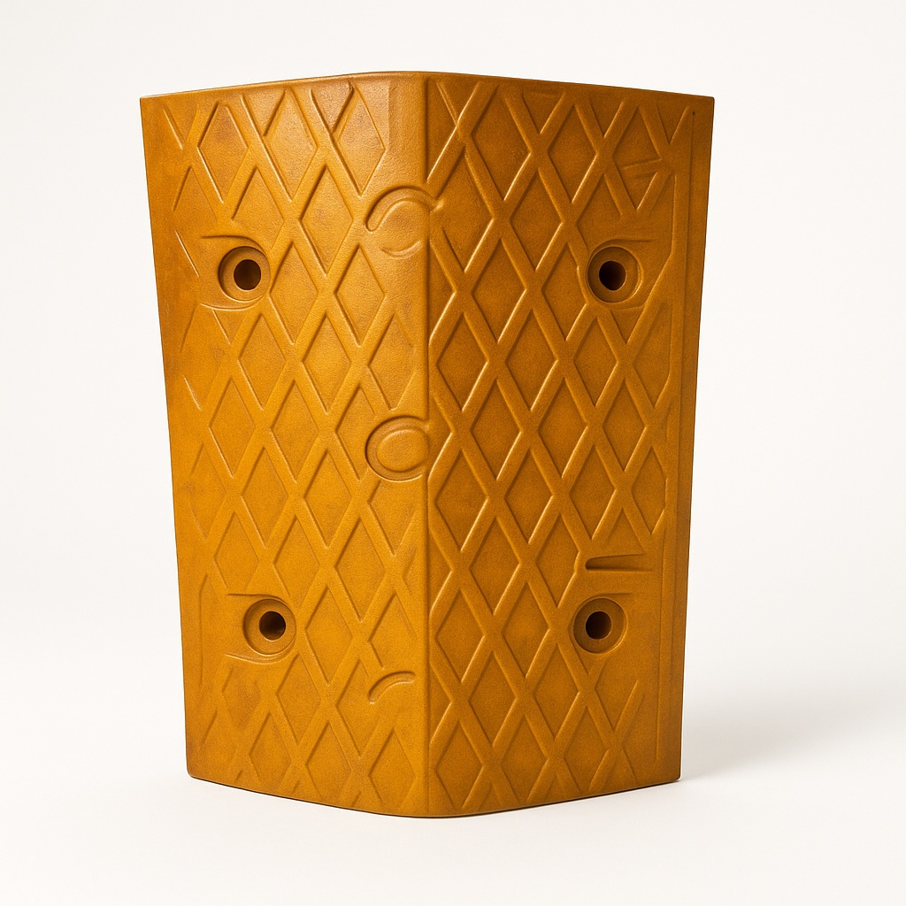 Yellow Rubber Speed Traffic Hump