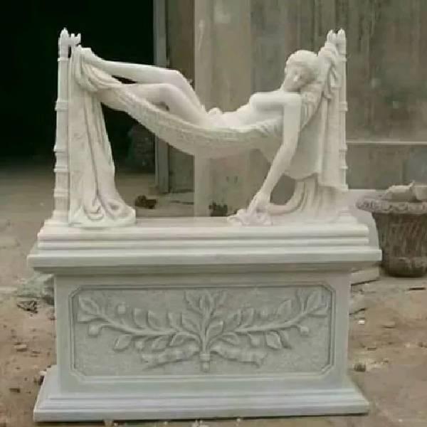 White Sandstone Exterior Statue