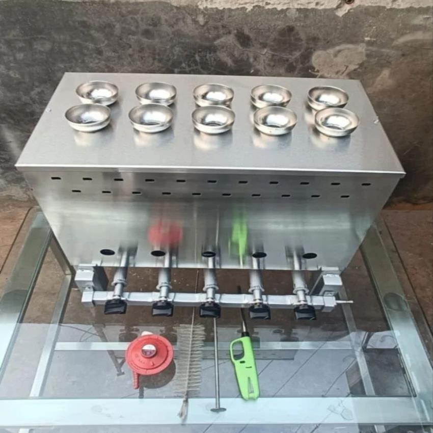 Self Gas 10 Egg Roll Making Machine