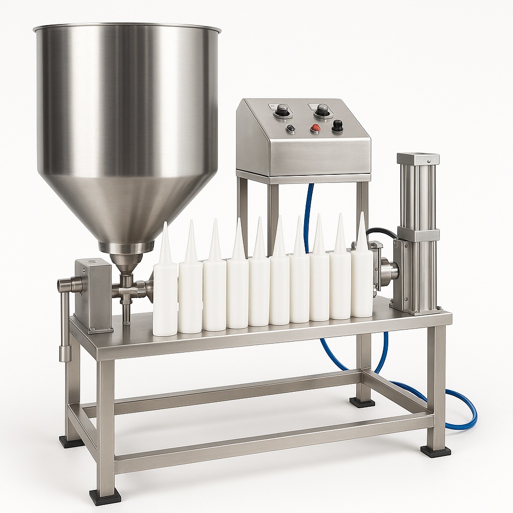 Semi Automatic Grease Pouch Filler