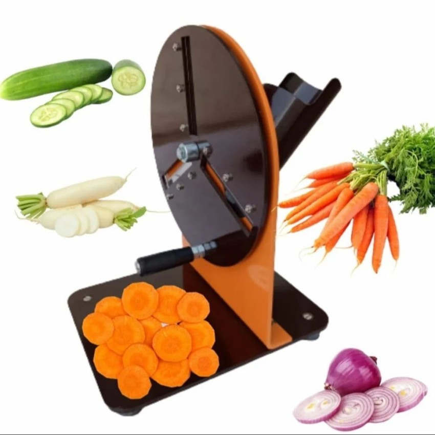 Semi-Automated Mild Steel Veggie Slicer, 1 HP