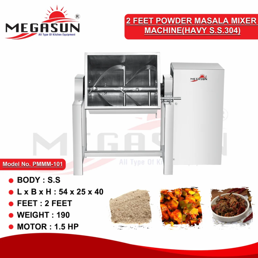 2 Feet Semi Automatic Powder Masala Machine