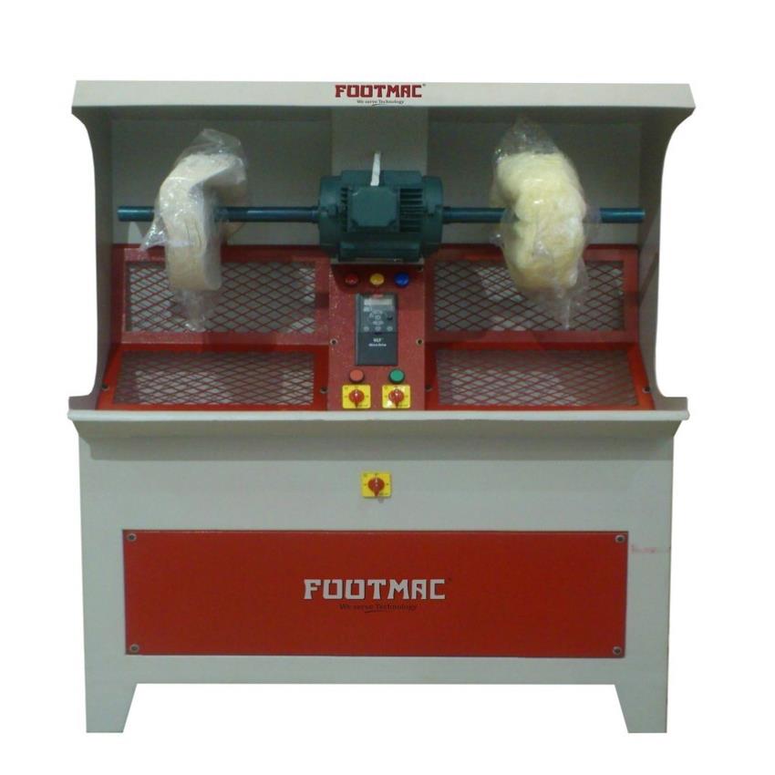 Semi-automatic 2.25 KW Shoe Buffing Machine with Dust Collector