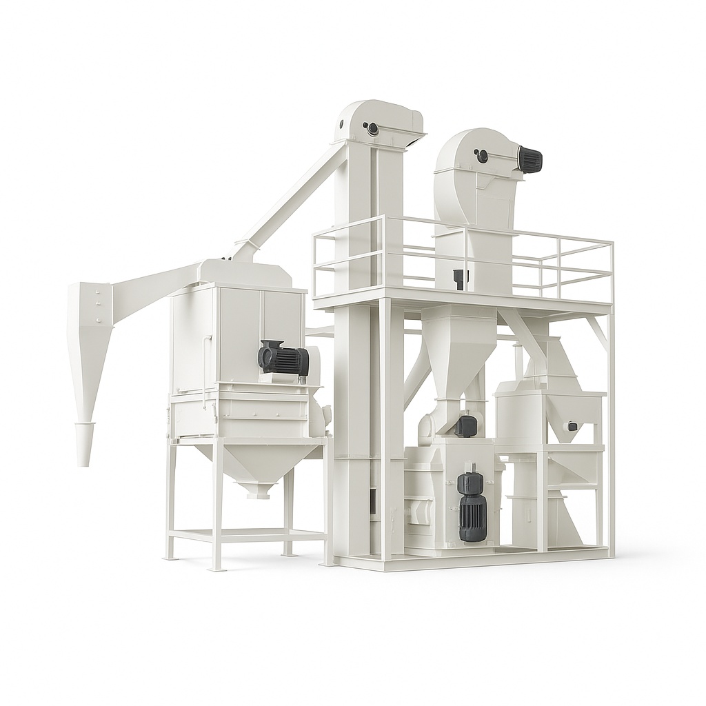 Semi-Automatic Cattle Feed Production Line