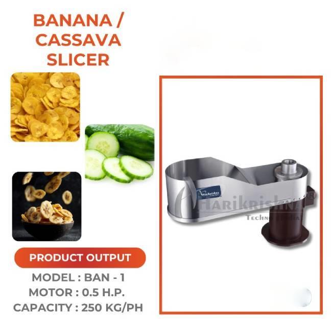 Semi-Automatic Commercial Banana Slicer