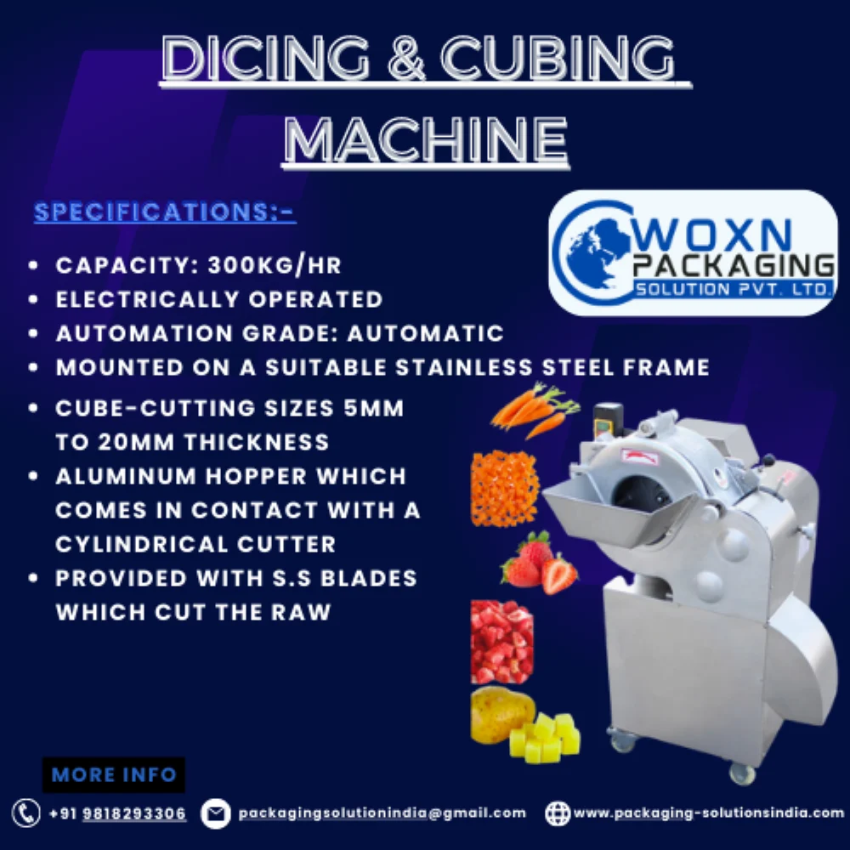 Semi-Automatic Dicing & Cubing Equipment