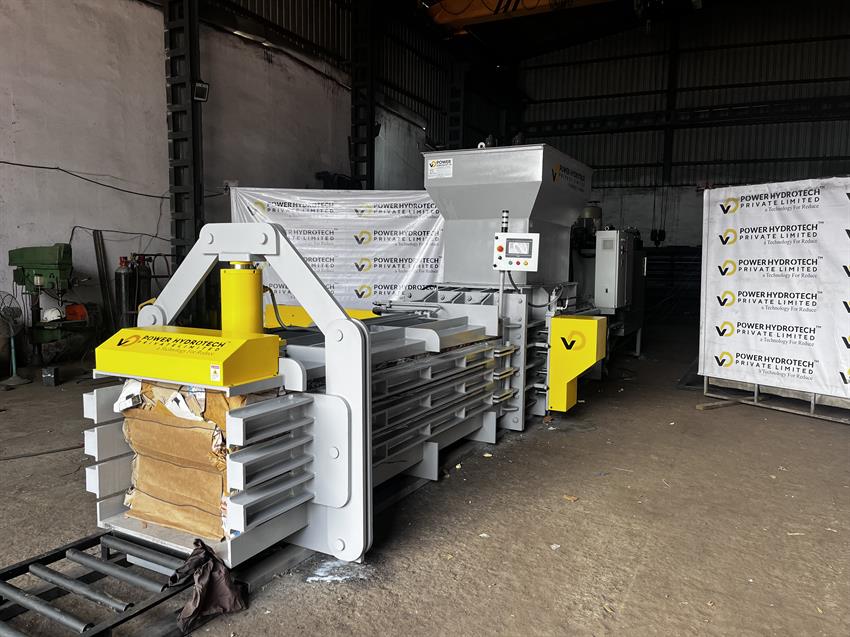 Semi Automatic Horizontal Cardboard Baler Machine