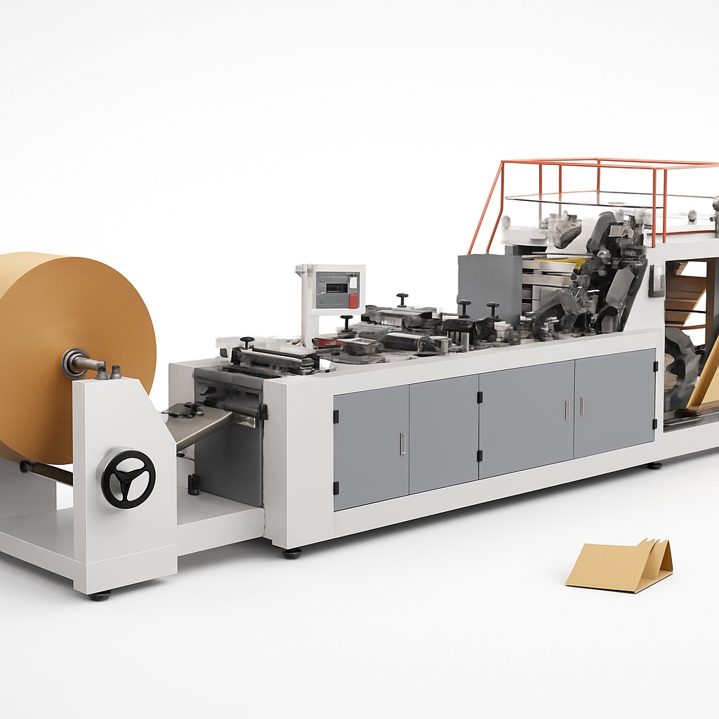 Semi Automatic V-Bottom Paper Bag Machine