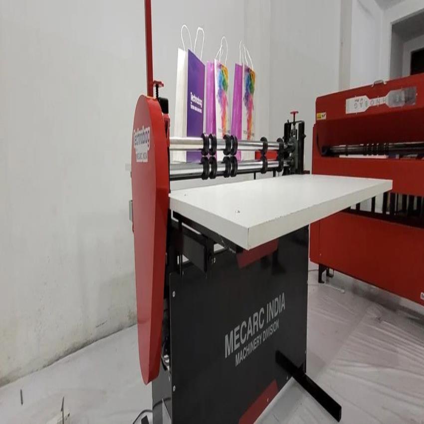 Semi Automatic Paper Carry Bag Machine