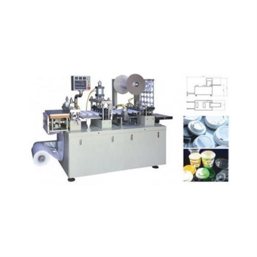 Semi-Automatic Plastic Cup Lid Machine, 100-200 ml, 500-1000 Units/Hr