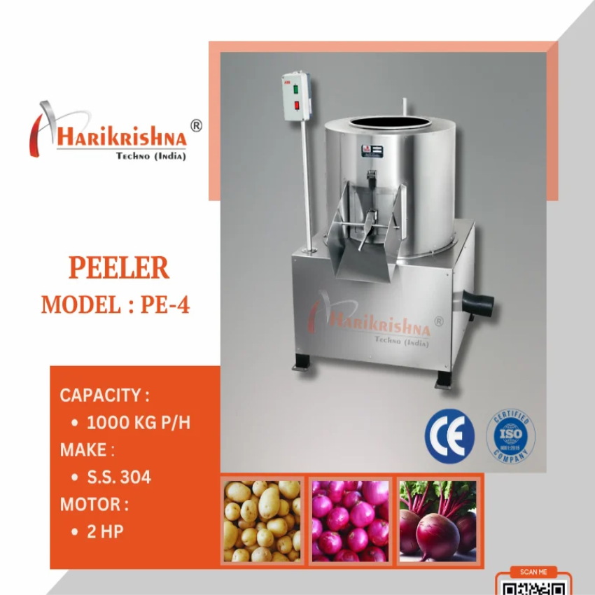 Semi Automatic Potato Peeler PE - 4