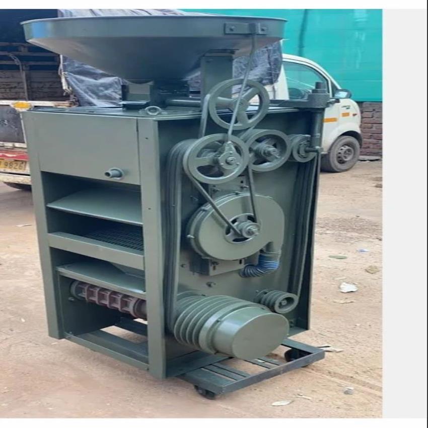 Semi Automatic Rice Rubber Sheller and Polisher, Three Phase