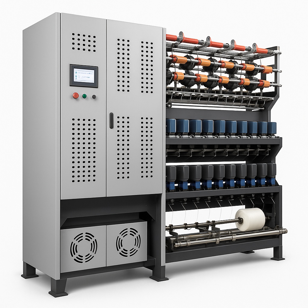 Spandex Yarn Covering Machine, Semi-Automatic