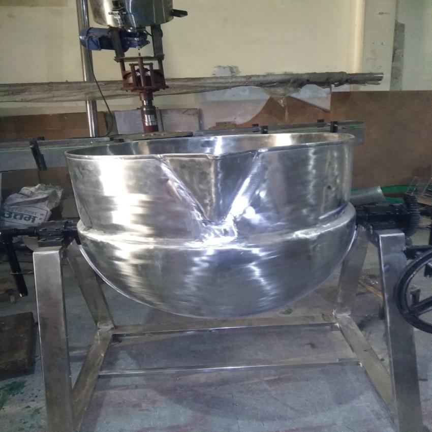 Semi Automatic SS 304 Industrial Kettle