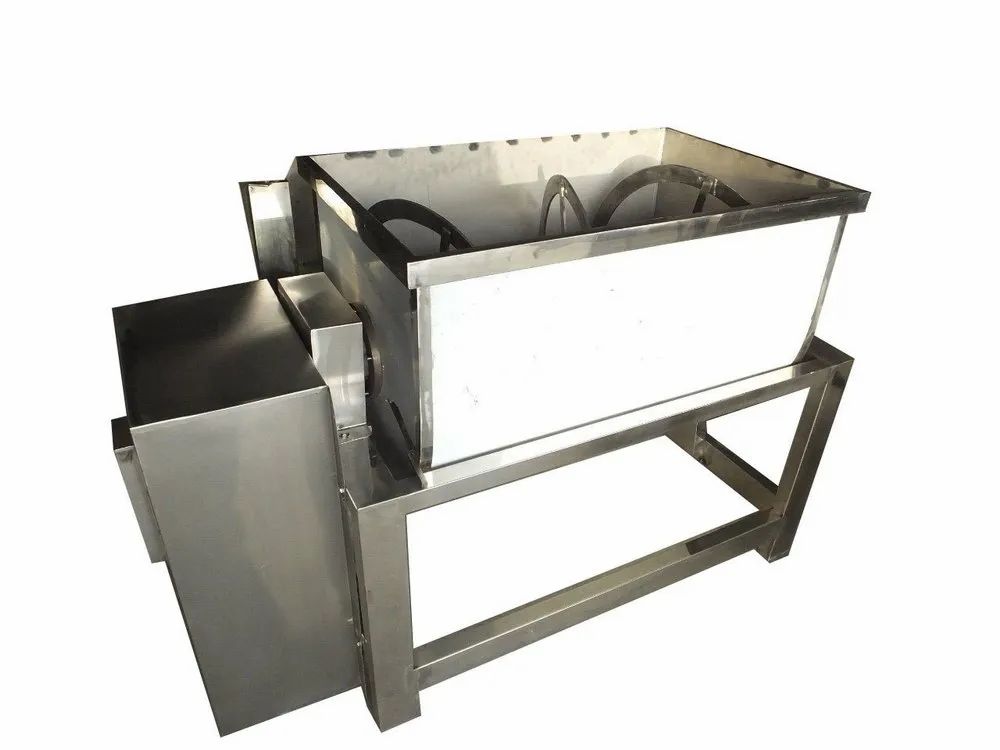 Semi-Automatic Stainless Steel Farsan Mixing Machine 1.5 feet, 10 HP, Capacity: 50 kg Per Hour