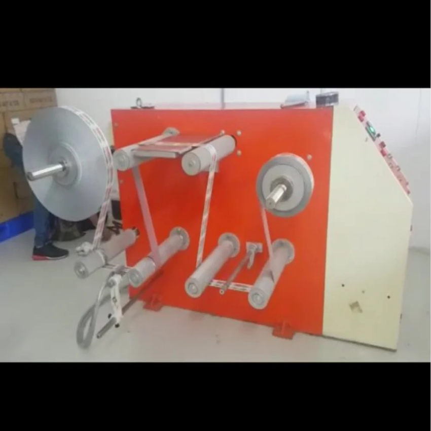 SEW 50 Hz Web Guide Rewind Machine, Industrial