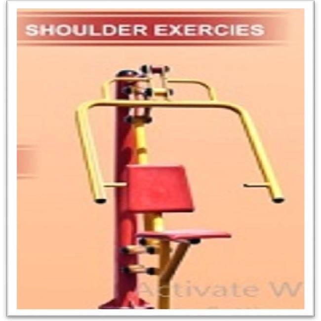 Shoulder Workout Space Needed: W 2.5ft X L 5.5ft