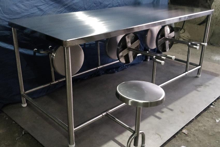 Shree 6-Person Rectangular Canteen Table