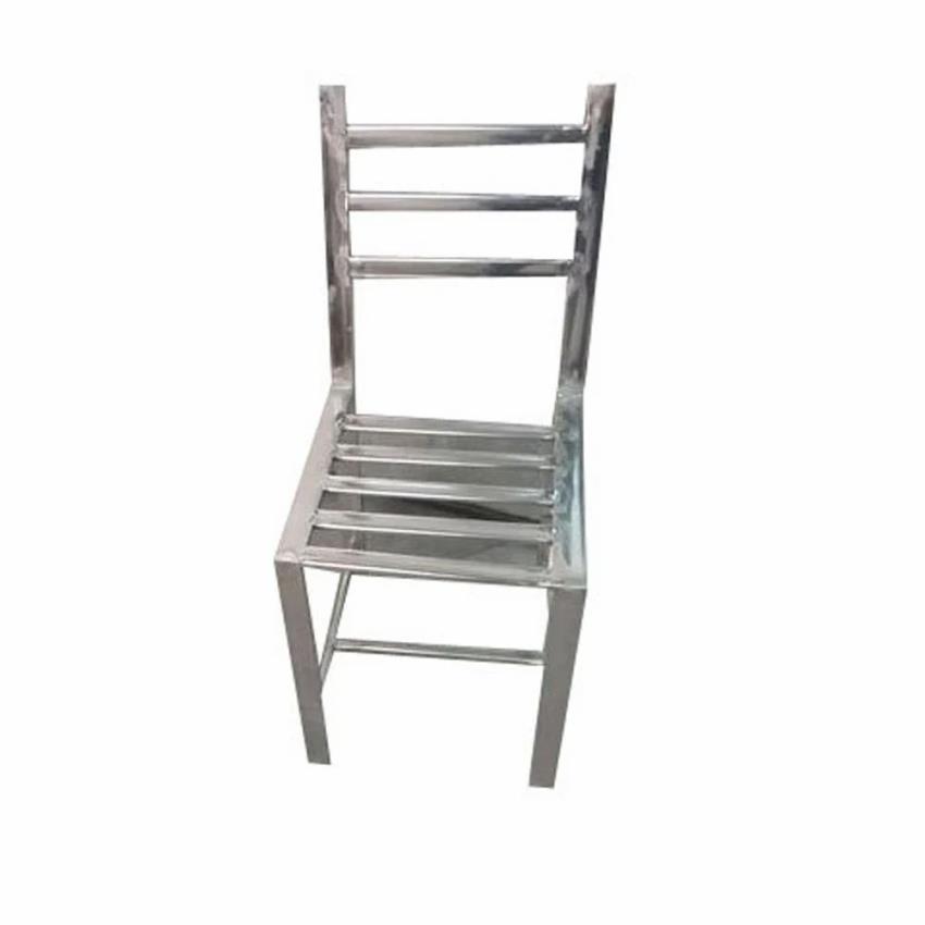 Silver 15-Inch Stainless Steel Chair