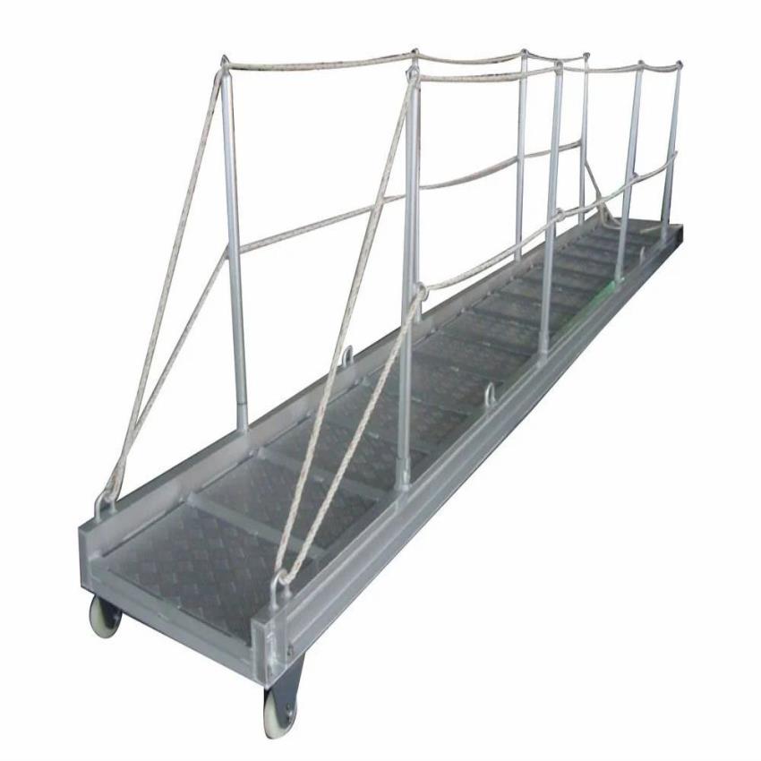 Silver Aluminum Gangway Ladder