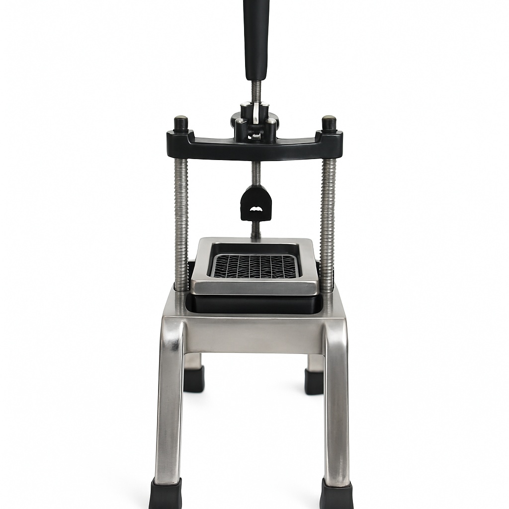 Silver Black Stainless Steel Fry Cutter