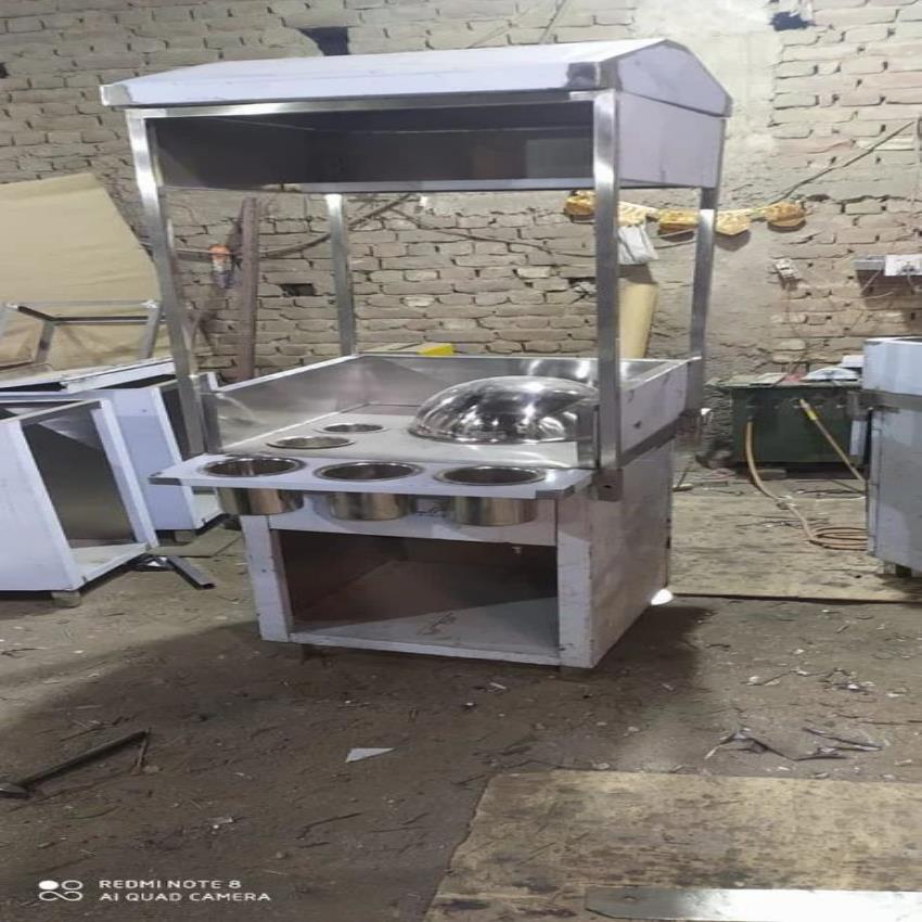 9 Feet Stainless Steel Sweetcorn Counter, Commercial Restaurant