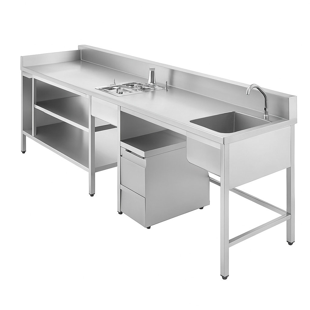 Stainless Steel Bar Counter 38x38x3mm