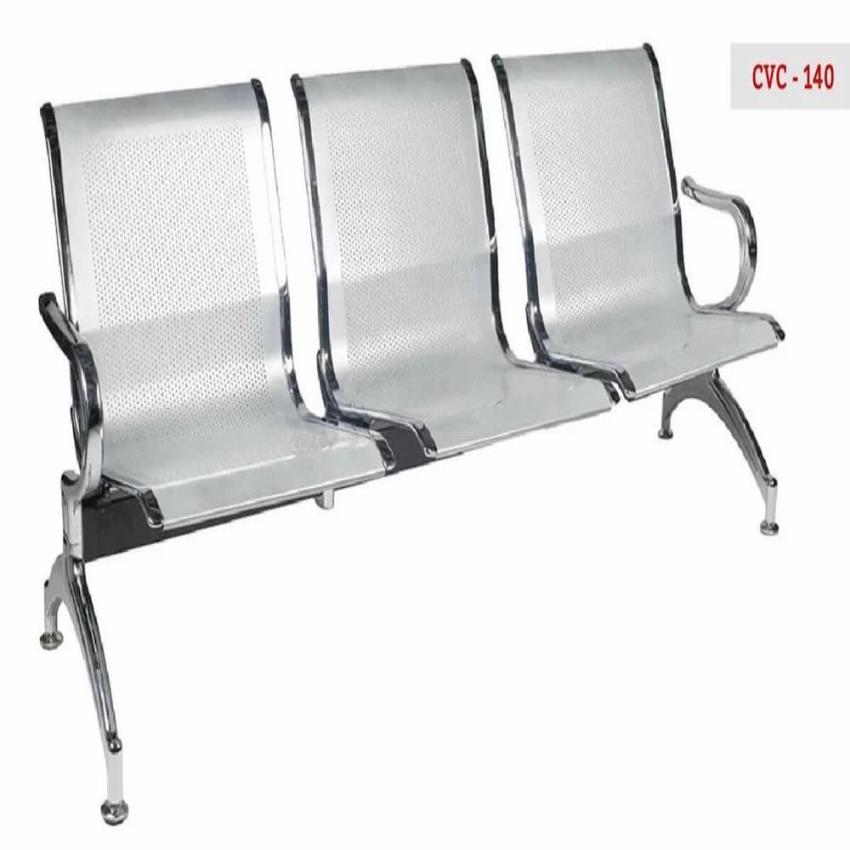 Silver 3 Seater Waiting Chair CVC-140
