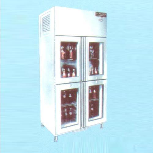 Silver Four Door Display Cooler Equipment
