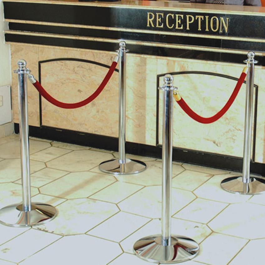 Glossy Stainless Steel Lane Marking Stand