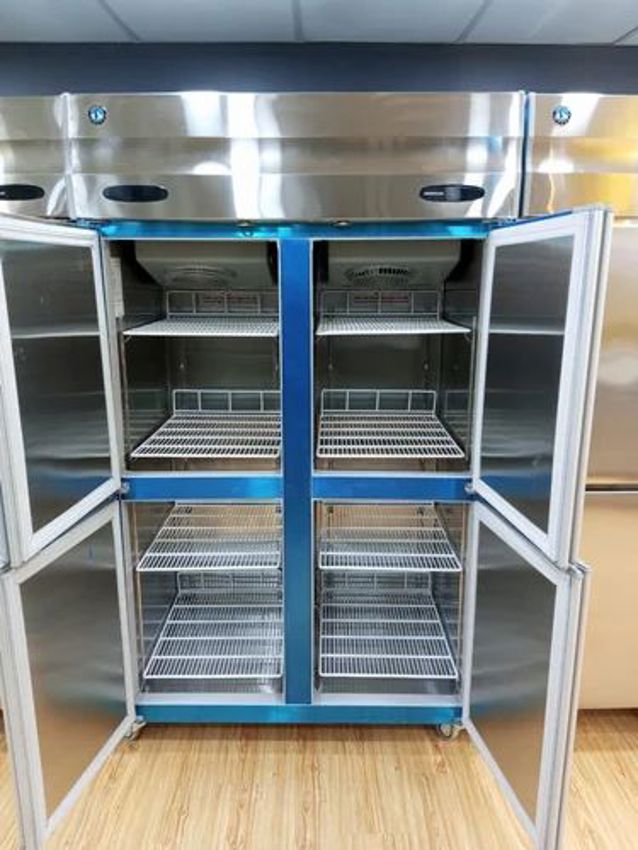 Silver Vertical Refrigerator HRW-127, Double Door