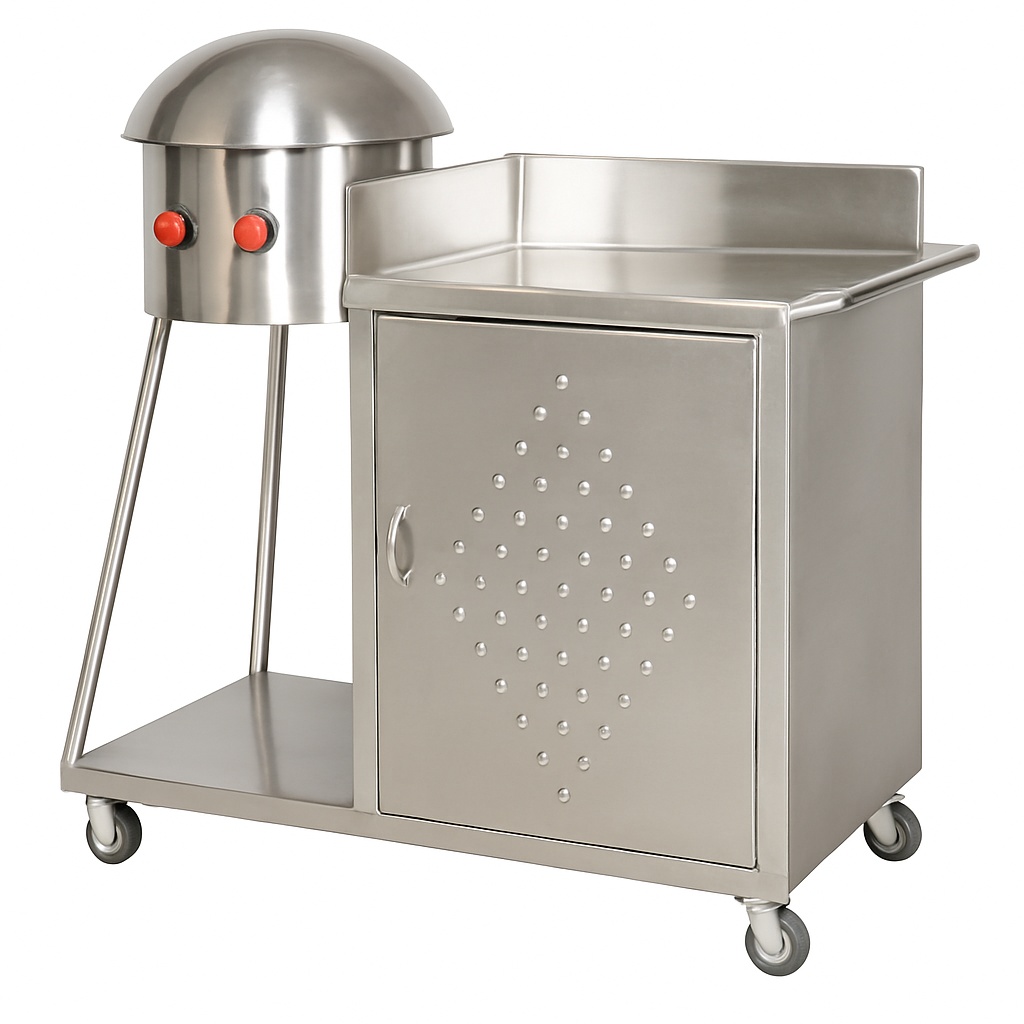 Silver Roti Burner Machine
