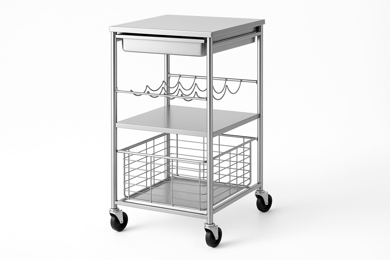 Stainless Steel Kitchen Cart
