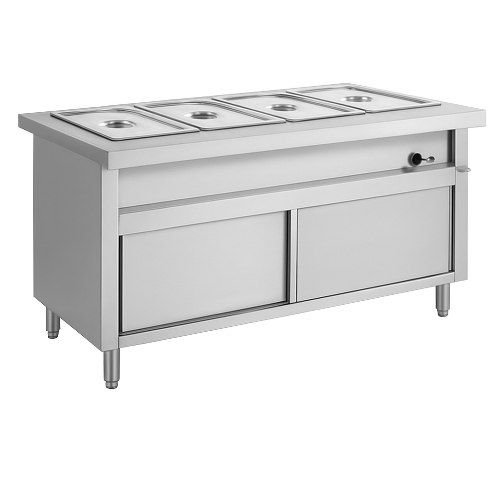 Silver Stainless Steel Food Warmer Maries