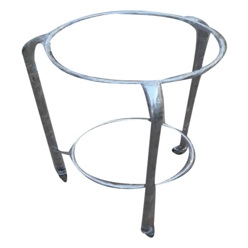 Silver Stainless Steel Hospital Bowl Stand