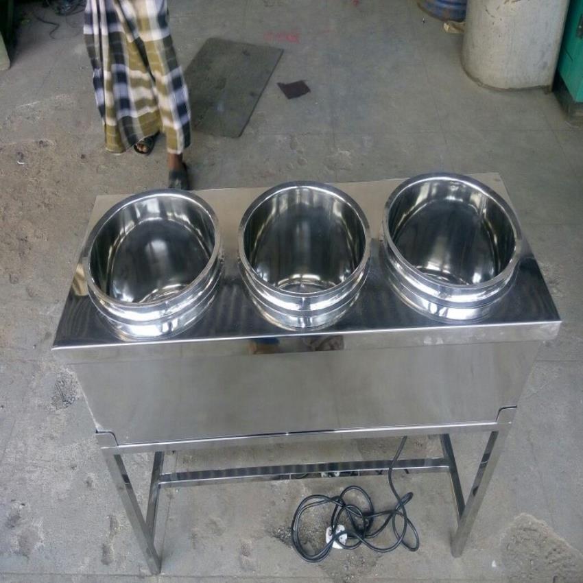 Silver Stainless Steel Restaurant Hot Case