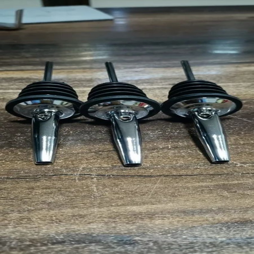 Silver Stainless Steel Bar Pourer, 4 Inch