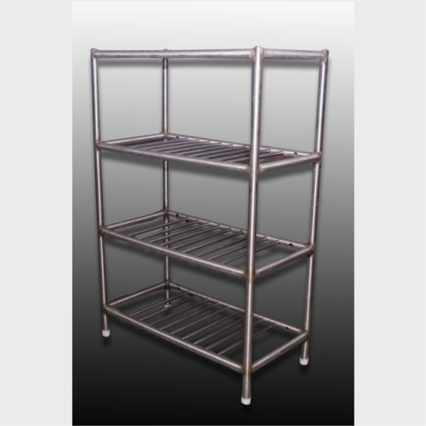 Silver Stainless Steel Storage Rack